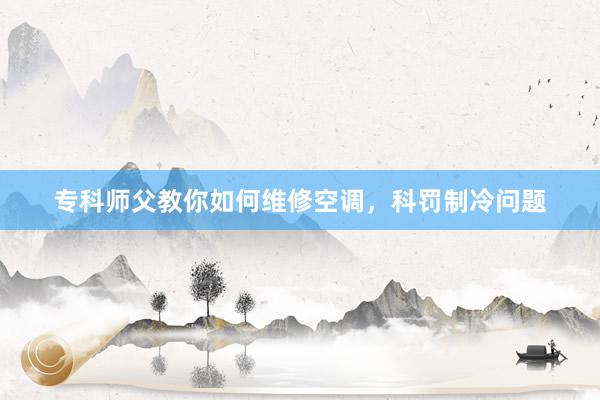 专科师父教你如何维修空调，科罚制冷问题